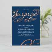 Invitation surprise pour 60e anniversaire en feuil (Debout devant)