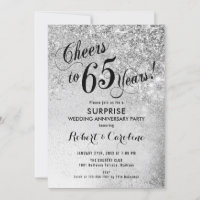 Surprise pour 65e anniversaire de mariage - Argent