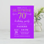 Invitation surprise pour 70 ans Anniversaire Viole (Debout devant)