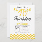 Invitation surprise pour 70e anniversaire Chevron (Devant)