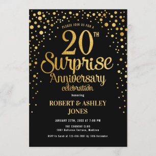 Invitation Surprise pour le 20e anniversaire de mariage - Noi