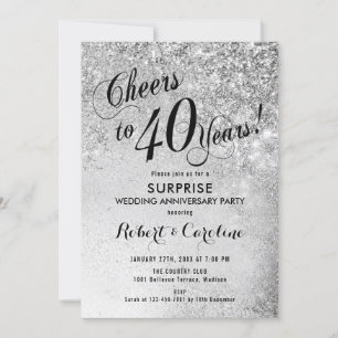Invitation Surprise pour le 40e anniversaire de mariage - Arg