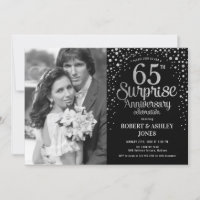 Surprise pour les 65 ans de mariage - Noir Argent