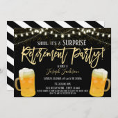 Invitation Surprise Retraite Party (Devant / Derrière)