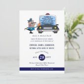 Invitation Surprise Retraite Police Officier Parti Drôle (Debout devant)