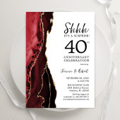 Invitation Surprise Rubis Rouge 40e Anniversaire