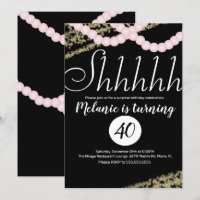 Surprise Shhhhhh Perle Rose Feuille Anniversaire