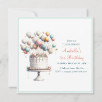 Surréaliste, Ballons mignons et Carré de gâteau d'