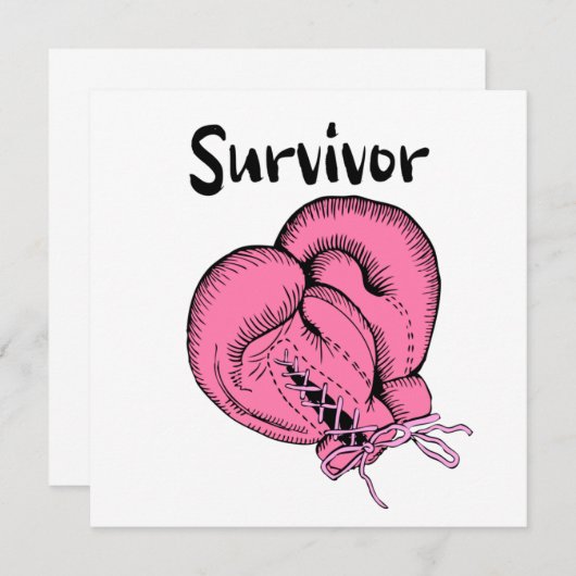 Invitation survivant du cancer du sein (Devant / Derrière)