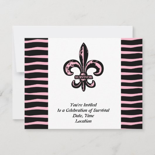 Invitation Survivant du cancer du sein (Devant)