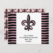 Invitation Survivant du cancer du sein (Devant / Derrière)