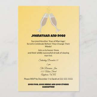 Invitation Survived another Year of Marriage