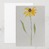 Invitation susan aux yeux bruns (Devant / Derrière)