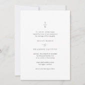 Invitation Susan Elegant Mariage moderne (Devant)