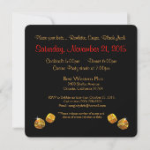 Invitation Susanne Vegas Casino Night Anniversaire (Dos)