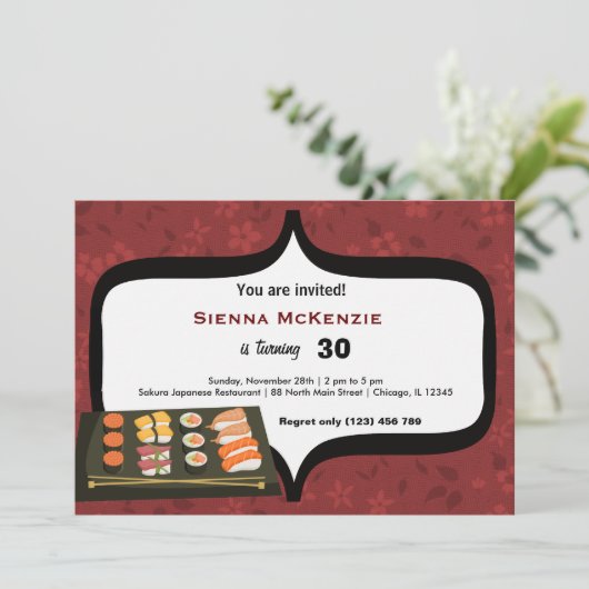 Invitation Sushi (Debout devant)