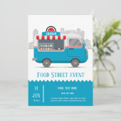Invitation Sushi alimentaire de camion de rue (Debout devant)