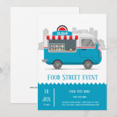 Invitation Sushi alimentaire de camion de rue (Devant / Derrière)