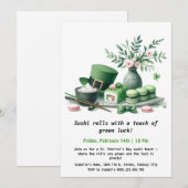Invitation Sushi de la Saint-Patrick – Ça déferle en vert ! (Devant / Derrière)