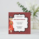 Invitation Sushi Open House (Debout devant)