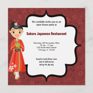 Invitation Sushi Open House