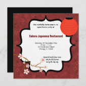 Invitation Sushi Open House (Devant / Derrière)