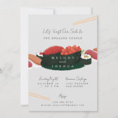 Invitation Sushi Pré Mariage Gray (Devant)