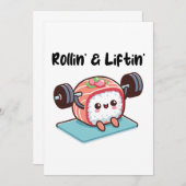 Invitation Sushi Roll Lifting Weights (Devant / Derrière)
