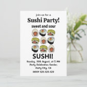 Invitation Sushi sucré et sushi aigre (Debout devant)