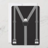 Invitation Suspenders de garçon de bachelor hipster pour homm (Dos)