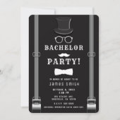 Invitation Suspentes de hipster pour enterrement de vie de ga (Devant)