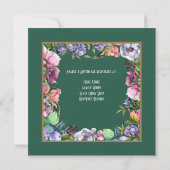 Invitation Sutherland Old Ancient et Fleurs sous la pluie (Dos)