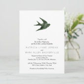 Invitation Swallow (style Letterpress) (Debout devant)