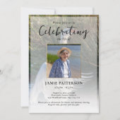 Invitation Swan Bird Lover Celebration of Life Photo Funeral (Devant)