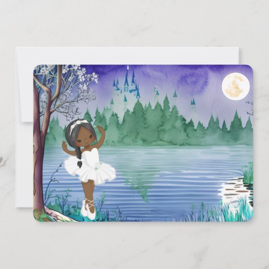Invitation Swan Lake Ballet Spring Joli Ballerina Anniversair (Dos)