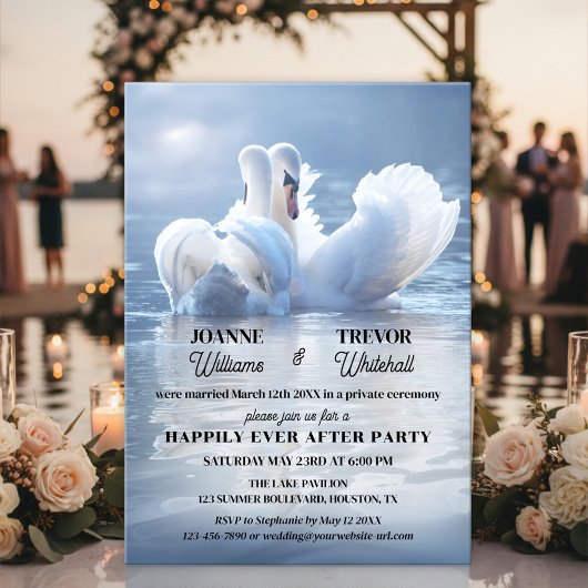Invitation Swan Lake Happily Ever After Party
