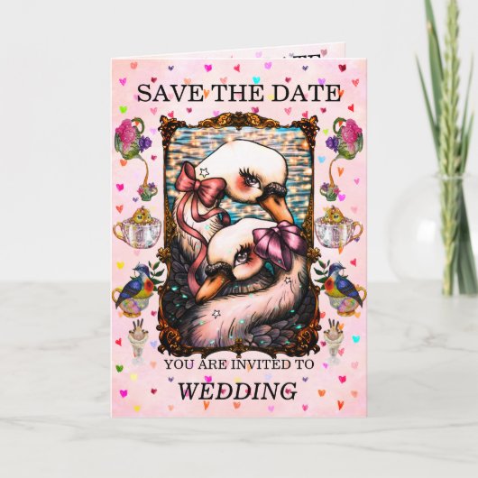 Invitation Swan lovers (Devant)