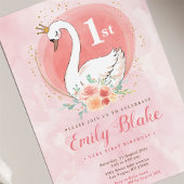 Invitation Swan Princess Anniversaire