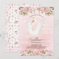 Swan Princess Ballerina Fille fête d'anniversaire