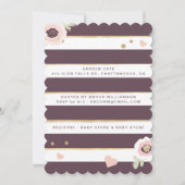 Invitation Swan Princess Florals & Greenery Girl Baby shower (Dos)