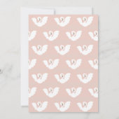 Invitation Swan Princess Moderne Blue Girl Anniversaire (Dos)