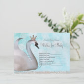 Invitation Swan Princess Wings for Baby shower Game (Debout devant)