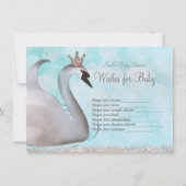 Invitation Swan Princess Wings for Baby shower Game (Devant)