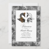 Invitation Swan Quinceañera (Devant)