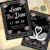 Invitation Swan Song Wedding Enregistrer la date