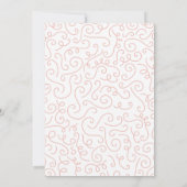 Invitation Swans Baby shower Oiseau avec héritier (Dos)