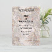 Invitation Swans Parmi Le Jardin Rose (Debout devant)