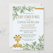 Invitation Sweari Jungle Lion Baby shower Par Mail (Devant)