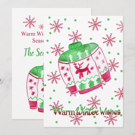 Invitation Sweater de Wishes (Devant / Derrière)
