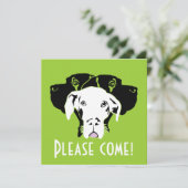 Invitation Sweer de grands visages de Danse | Doggenhaus (Debout devant)